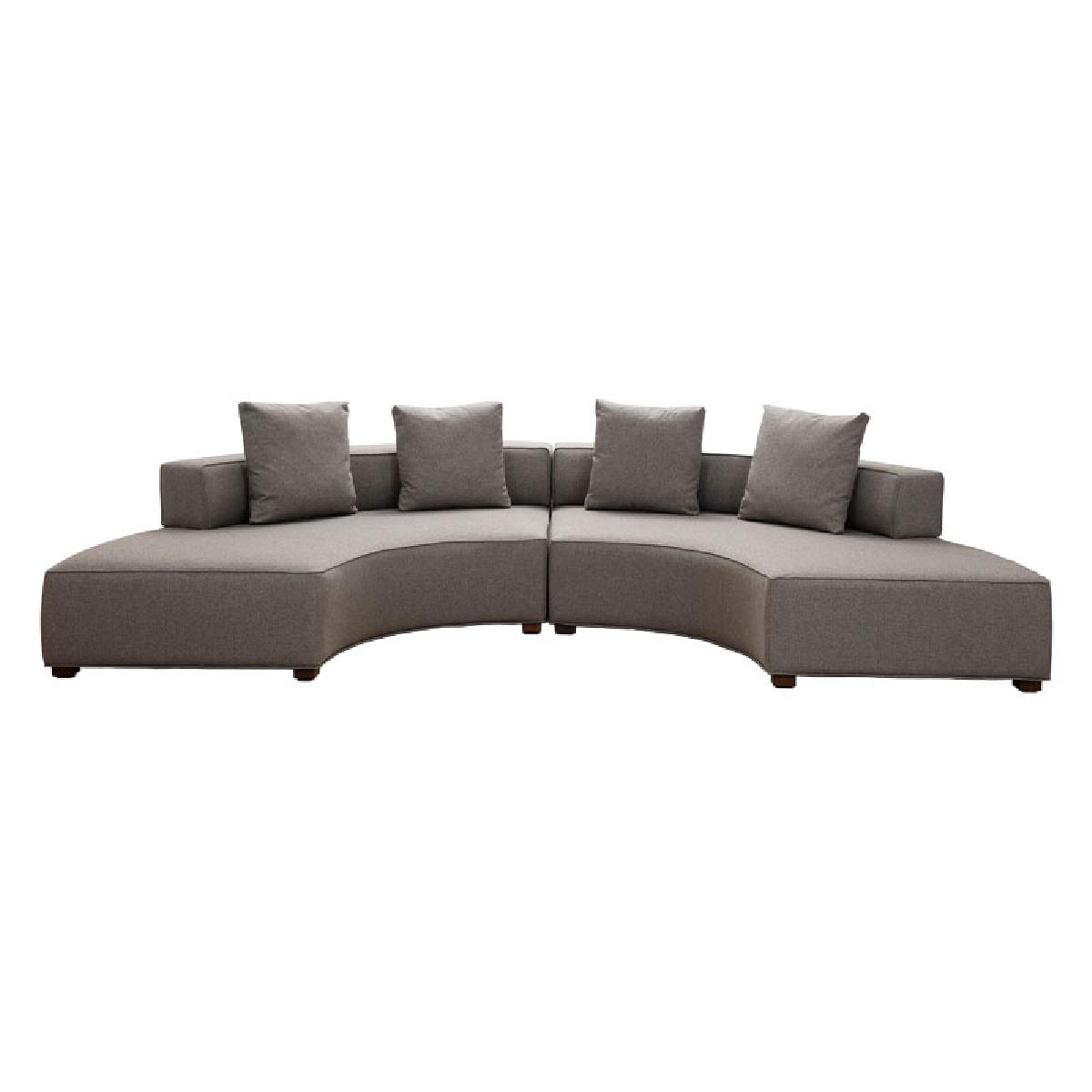 Γωνιακός καναπές PWF-0600 pakoworld ύφασμα γκρι 360x105x70εκ Γωνιακός καναπές PWF-0600 pakoworld ύφασμα γκρι 360x105x70εκ