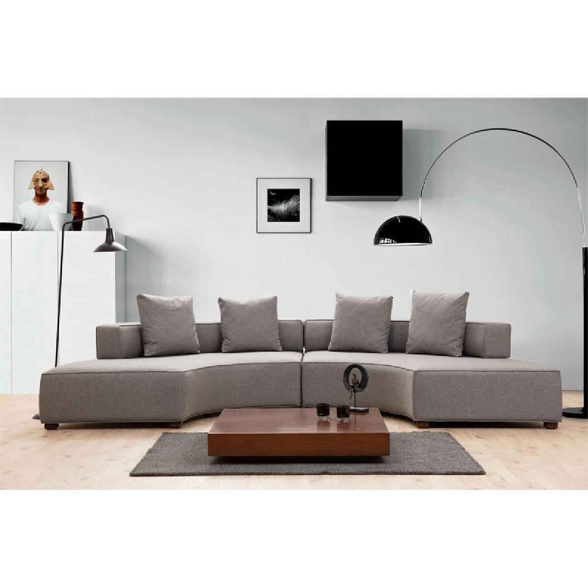 Γωνιακός καναπές PWF-0600 pakoworld ύφασμα γκρι 360x105x70εκ Γωνιακός καναπές PWF-0600 pakoworld ύφασμα γκρι 360x105x70εκ