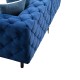 Γωνιακός καναπές με αριστερή γωνία PWF-0579 pakoworld τύπου Chesterfield ύφασμα μπλε 310/270x70εκ