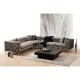 Γωνιακός καναπές με δεξιά γωνία PWF-0579 pakoworld τύπου Chesterfield ύφασμα ανθρακί 310/270x70εκ Γωνιακός καναπές με δεξιά γωνία PWF-0579 pakoworld τύπου Chesterfield ύφασμα ανθρακί 310/270x70εκ