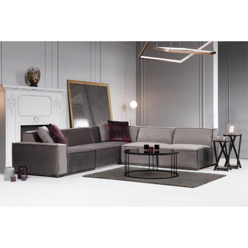 Γωνιακός καναπές με αριστερή γωνία PWF-0623 ύφασμα γκρι-ανθρακί 300/276x76εκ Γωνιακός καναπές με αριστερή γωνία PWF-0623 ύφασμα γκρι-ανθρακί 300/276x76εκ