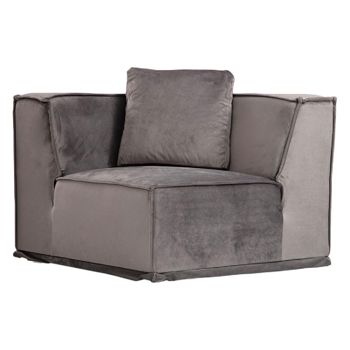 Γωνιακός καναπές με αριστερή γωνία PWF-0623 ύφασμα γκρι-ανθρακί 300/276x76εκ