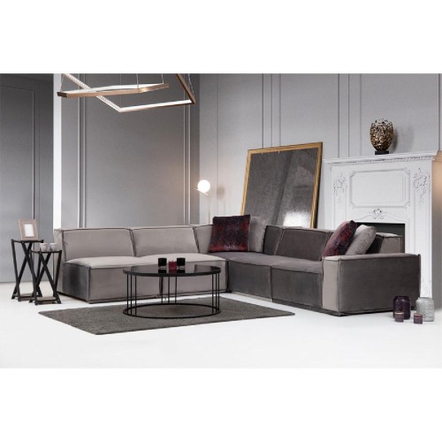 Γωνιακός καναπές με δεξιά γωνία PWF-0623 ύφασμα γκρι-ανθρακί 300/276x76εκ Γωνιακός καναπές με δεξιά γωνία PWF-0623 ύφασμα γκρι-ανθρακί 300/276x76εκ