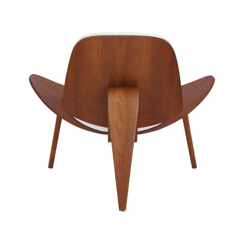 Πολυθρόνα Vilma pakoworld PU λευκό-καρυδί 90x73x75εκ Πολυθρόνα Vilma pakoworld PU λευκό-καρυδί 90x73x75εκ