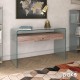 Κονσόλα Misa pakoworld γυαλί 12mm - MDF oak 125x40x76εκ Κονσόλα Misa pakoworld γυαλί 12mm - MDF oak 125x40x76εκ