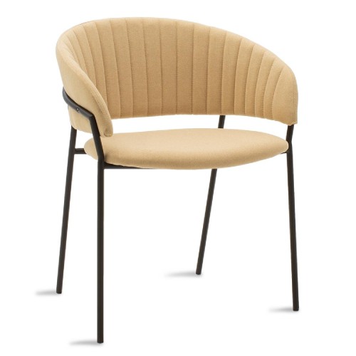 Πολυθρόνα Maggie pakoworld μεταλλική μαύρη-ύφασμα μπεζ Πολυθρόνα Maggie pakoworld μεταλλική μαύρη-ύφασμα μπεζ