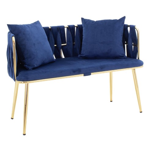 Σετ σαλονιού 3ων τεμ Ivory pakoworld 2θέσιος-πολυθρόνες  βελούδο μπλε Σετ σαλονιού 3ων τεμ Ivory pakoworld 2θέσιος-πολυθρόνες  βελούδο μπλε