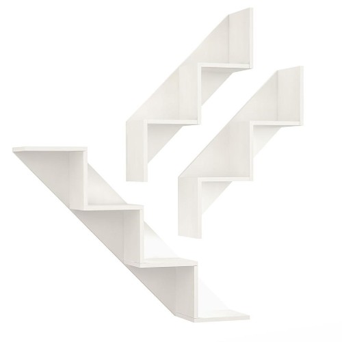 Ραφιέρα τοίχου 3ων τεμ Celby pakoworld λευκό 102x22x77εκ Ραφιέρα τοίχου 3ων τεμ Celby pakoworld λευκό 102x22x77εκ