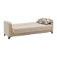 Καναπές - κρεβάτι Jareth pakoworld 3θέσιος ύφασμα εκρού antique 205x60x85εκ