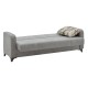 Καναπές - κρεβάτι Jareth pakoworld 3θέσιος ύφασμα ανοιχτό γκρι 205x60x85εκ