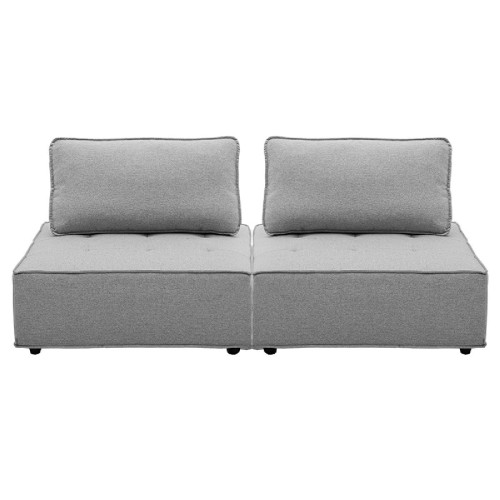 Σετ πολυθρόνων 2τεμ Ferris pakoworld ύφασμα γκρι 199x99.5x71.5εκ Σετ πολυθρόνων 2τεμ Ferris pakoworld ύφασμα γκρι 199x99.5x71.5εκ