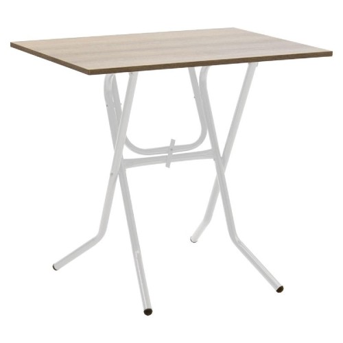 Τραπέζι PWF-0643 pakoworld πτυσσόμενο σταχτί-πόδι λευκό 80x60x75εκ Τραπέζι PWF-0643 pakoworld πτυσσόμενο σταχτί-πόδι λευκό 80x60x75εκ