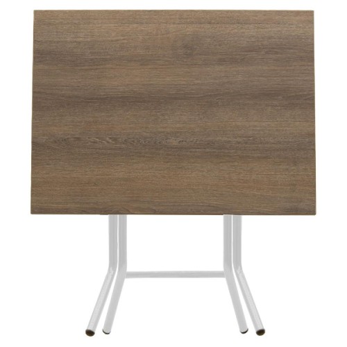 Τραπέζι PWF-0643 pakoworld πτυσσόμενο σταχτί-πόδι λευκό 80x60x75εκ Τραπέζι PWF-0643 pakoworld πτυσσόμενο σταχτί-πόδι λευκό 80x60x75εκ