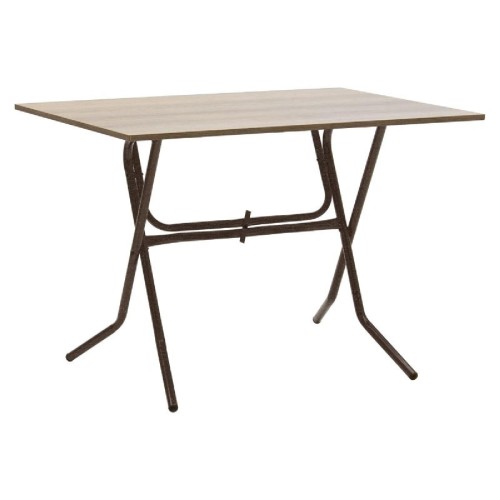 Τραπέζι PWF-0643 pakoworld πτυσσόμενο σταχτί-πόδι καφέ σφυρήλατο 100x60x75εκ Τραπέζι PWF-0643 pakoworld πτυσσόμενο σταχτί-πόδι καφέ σφυρήλατο 100x60x75εκ