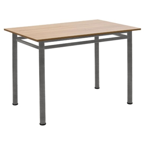 Τραπέζι PWF-0644 pakoworld δρυς-πόδι γκρι σφυρήλατο 100x60x77εκ Τραπέζι PWF-0644 pakoworld δρυς-πόδι γκρι σφυρήλατο 100x60x77εκ