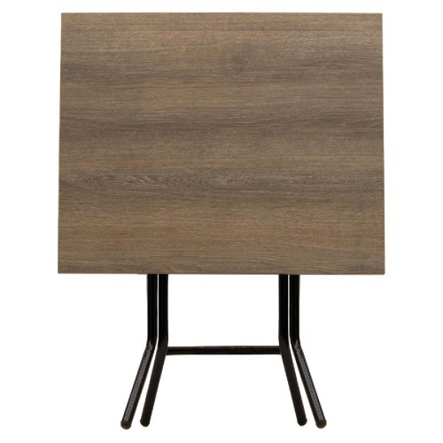 Τραπέζι Liam pakoworld πτυσσόμενο σταχτί-πόδι μαύρο gloss 70x50x75εκ Τραπέζι Liam pakoworld πτυσσόμενο σταχτί-πόδι μαύρο gloss 70x50x75εκ