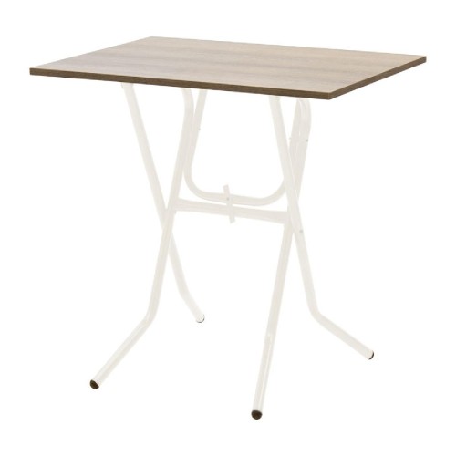 Τραπέζι Liam pakoworld πτυσσόμενο σταχτί-πόδι εκρού 70x50x75εκ Τραπέζι Liam pakoworld πτυσσόμενο σταχτί-πόδι εκρού 70x50x75εκ